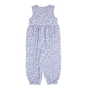 TBBC Rebecca Romper Mableton Minnie Floral with Palm Beach Pink